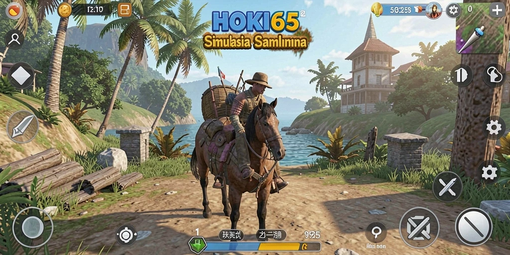Screenshot gameplay HOKI65 dengan grafis menakjubkan dan interaksi menarik.