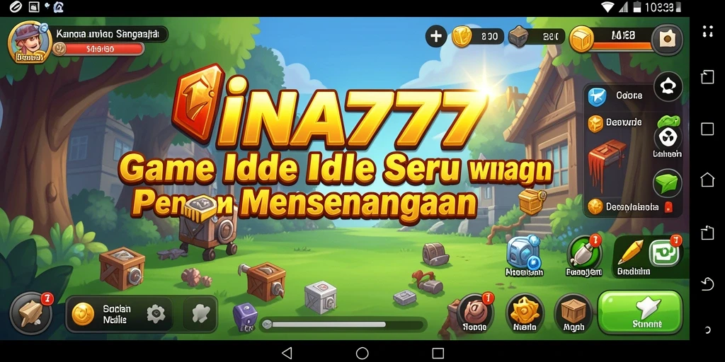 Screenshot gameplay INA777 menampilkan elemen permainan Idle yang menarik dan interaktif.