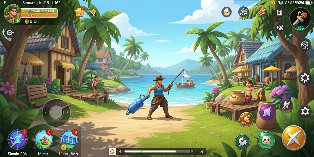 Screenshot menunjukkan gameplay realistis dan menarik dari JJ62.