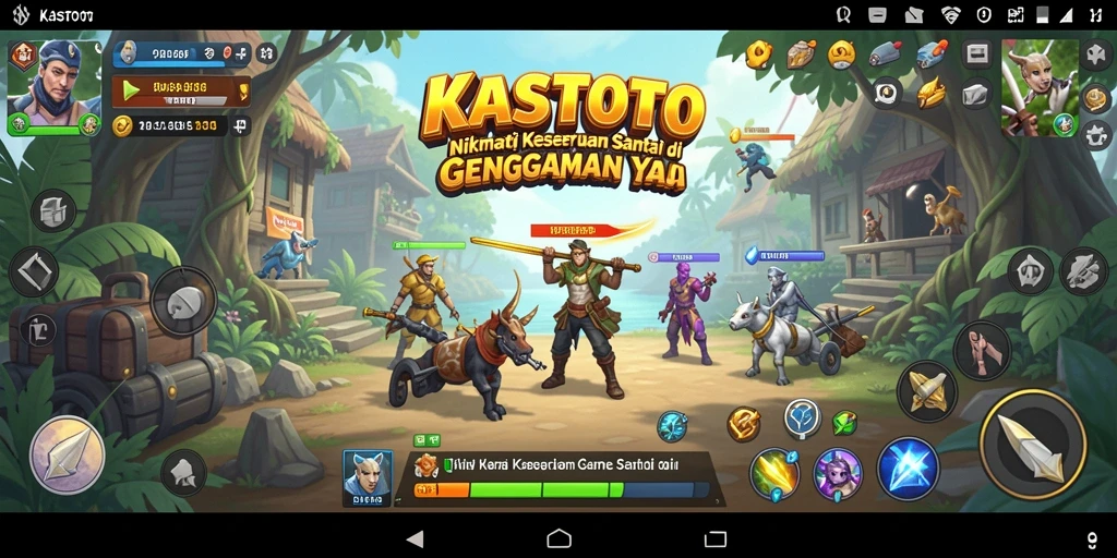 Screenshot gameplay KASTOTO yang menampilkan keseruan bermain.