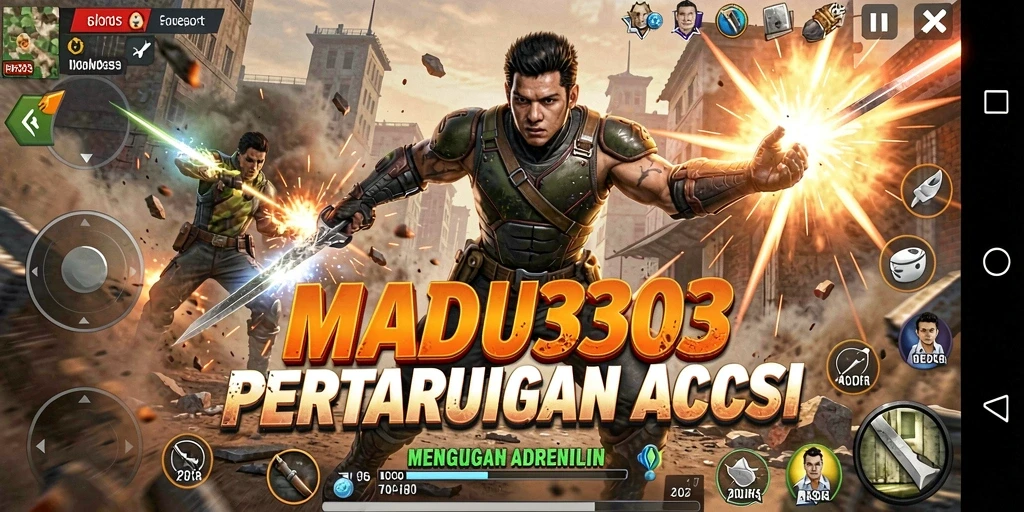 Screenshot dari aksi seru dalam game MADU303 yang mendebarkan.