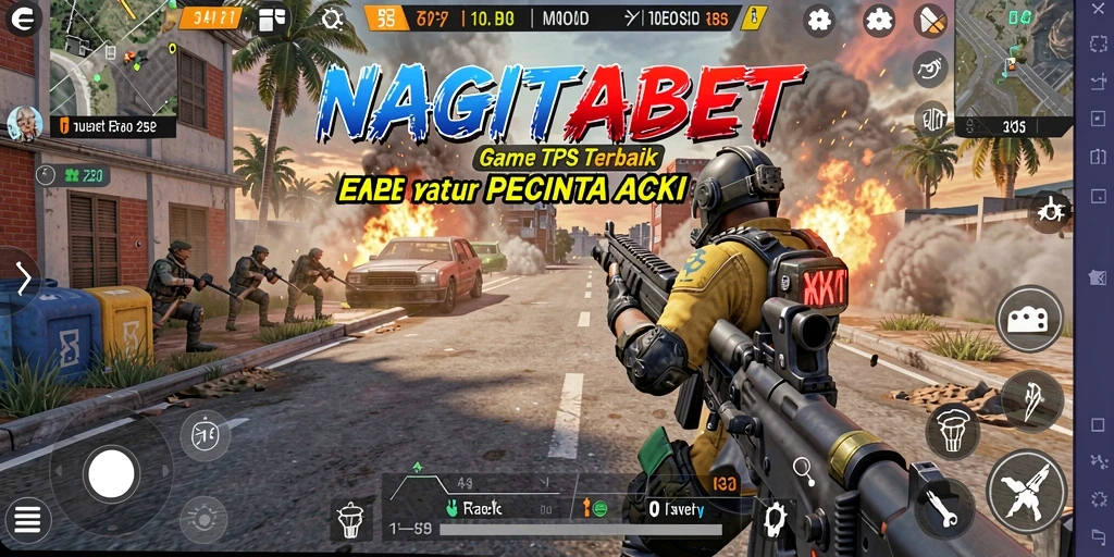 Screenshot menampilkan aksi mendebarkan dalam NAGITABET.
