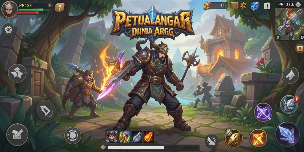 Tampilan gameplay yang menegangkan dalam petualangan ARPG.