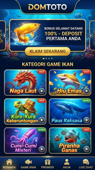 Tampilan antarmuka domtoto yang user-friendly.